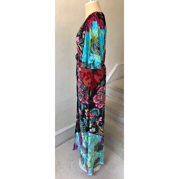 Anthropologie Evensong Burnout Velvet Maxi Dress - Picture 6 of 8